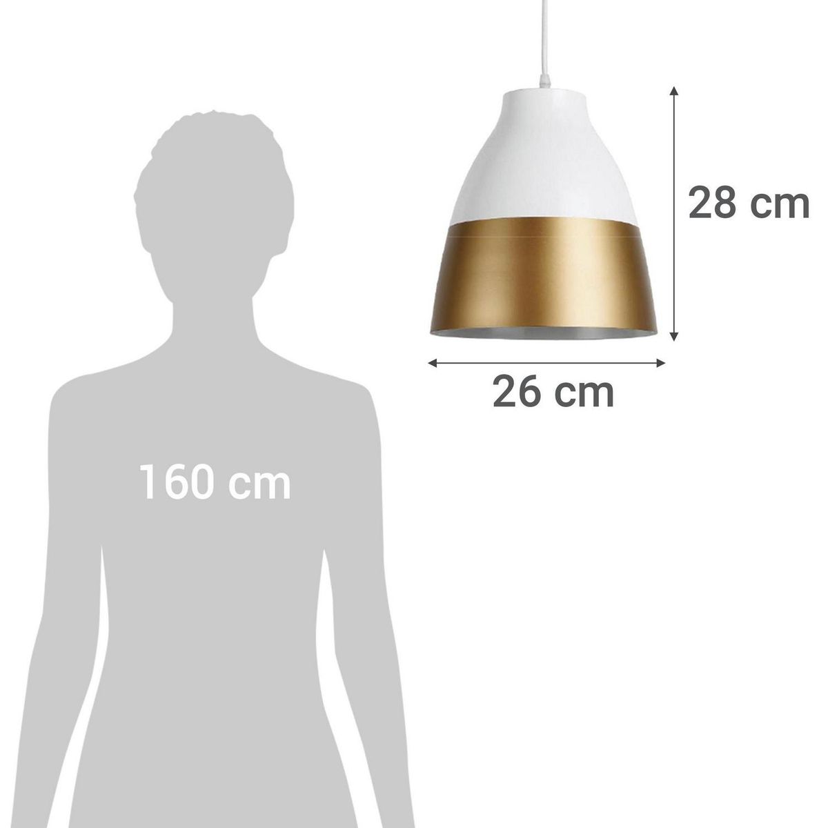 HB LEDS - Lámpara Colgante Buho Aluminio Blanco