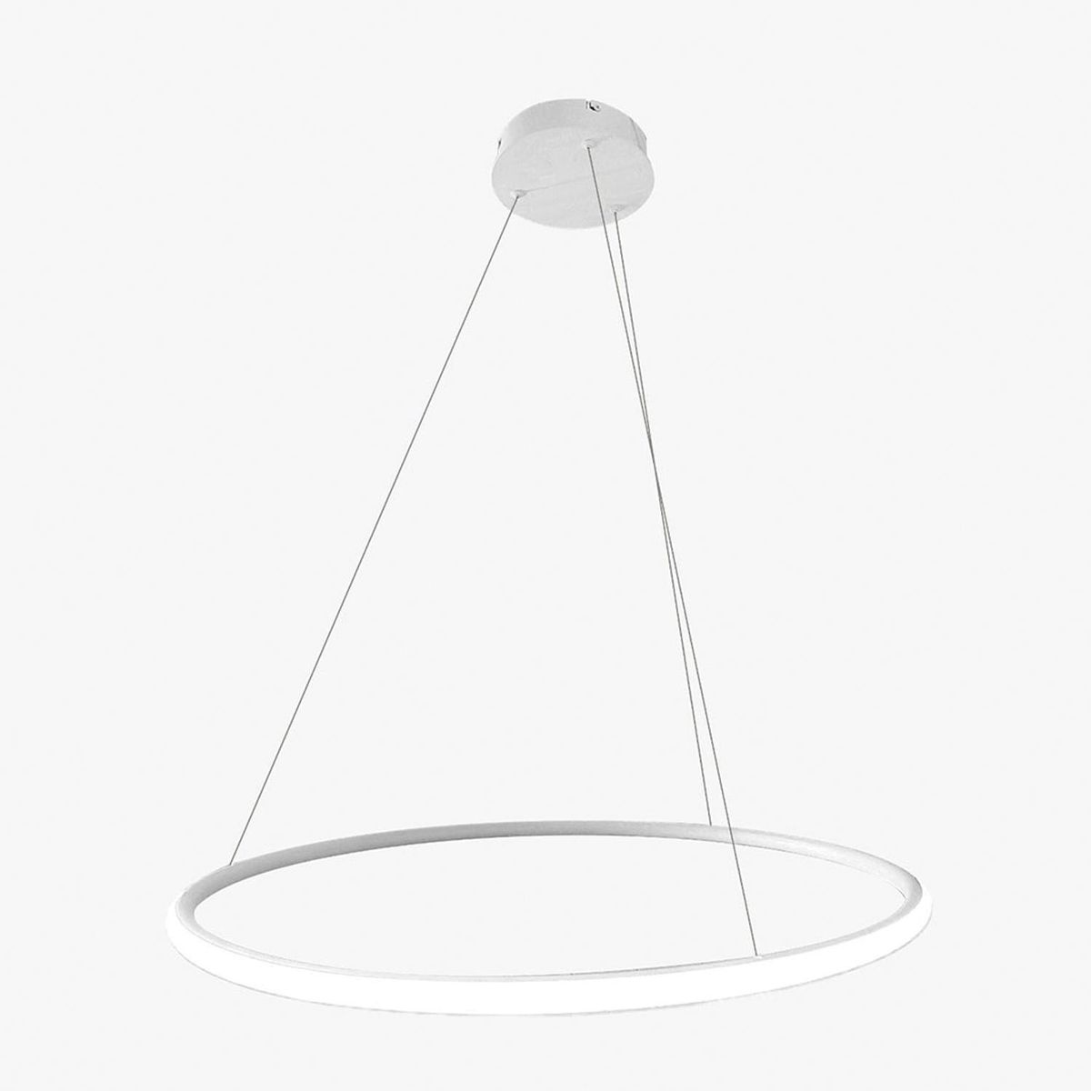 HB LEDS - Lámpara Colgante Aro Led Aluminio Blanco