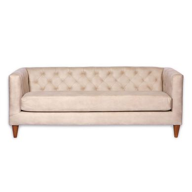 Sofa Brescia 3C Cuero Kentucky Beige