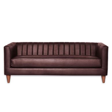 Sofa Sorrento 3C Cuero Kentucky Cafe Moro