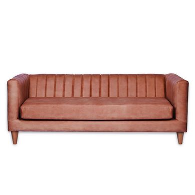 Sofa Sorrento 3C Cuero Kentucky Tabaco