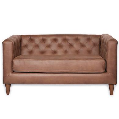 Sofa Brescia 2C Cuero Kentucky Tabaco