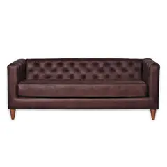 LATAM HOME - Sofa Brescia 3C Cuero Kentucky