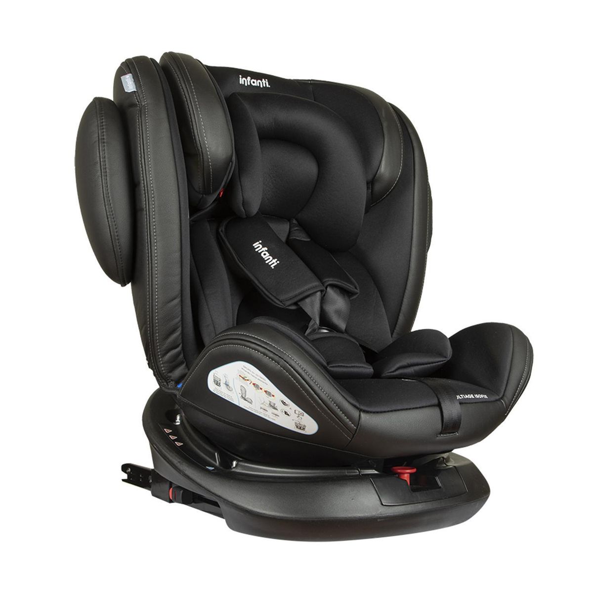 INFANTI - Silla de Auto Convertible Infanti Multiage 360° Isofix Negro