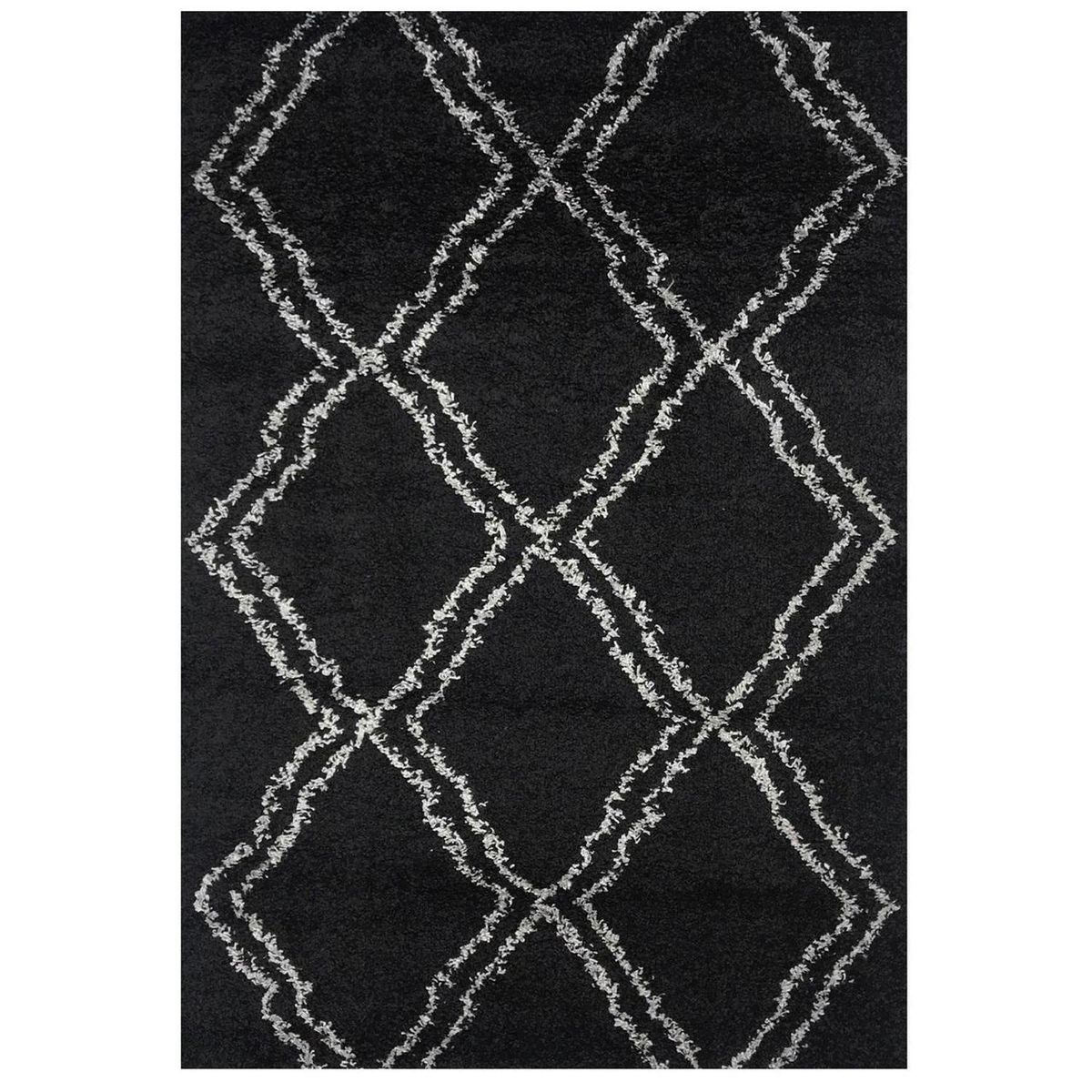 MASHINI - Alfombra Shaggy Studio Ceuta 50x200 cm Polipropileno Multicolor