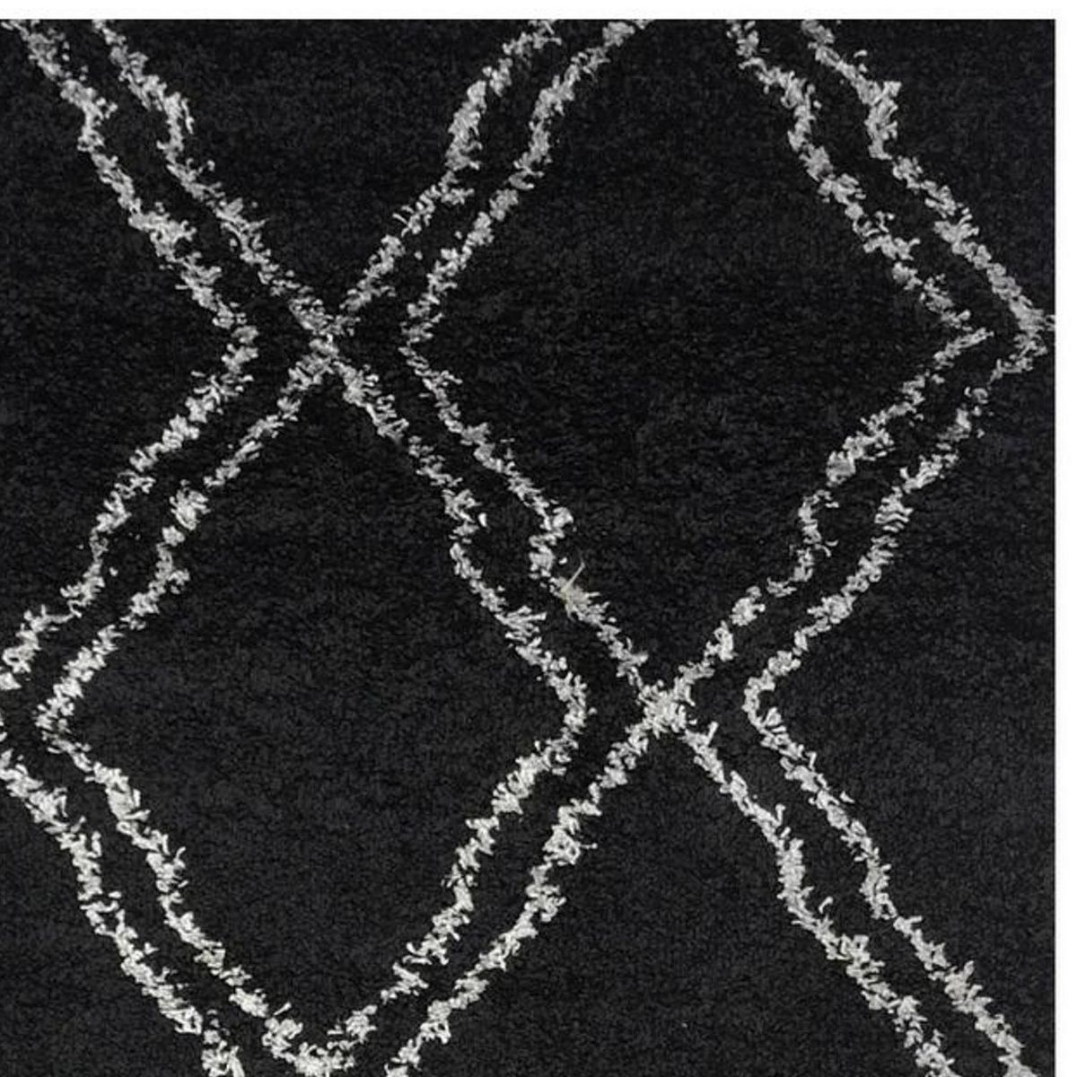 MASHINI - Alfombra Shaggy Studio Ceuta 50x200 cm Polipropileno Multicolor