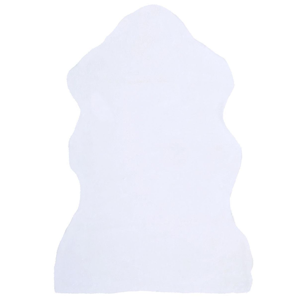 MASHINI - Alfombra Yagan 90x150 cm Poliéster Blanco