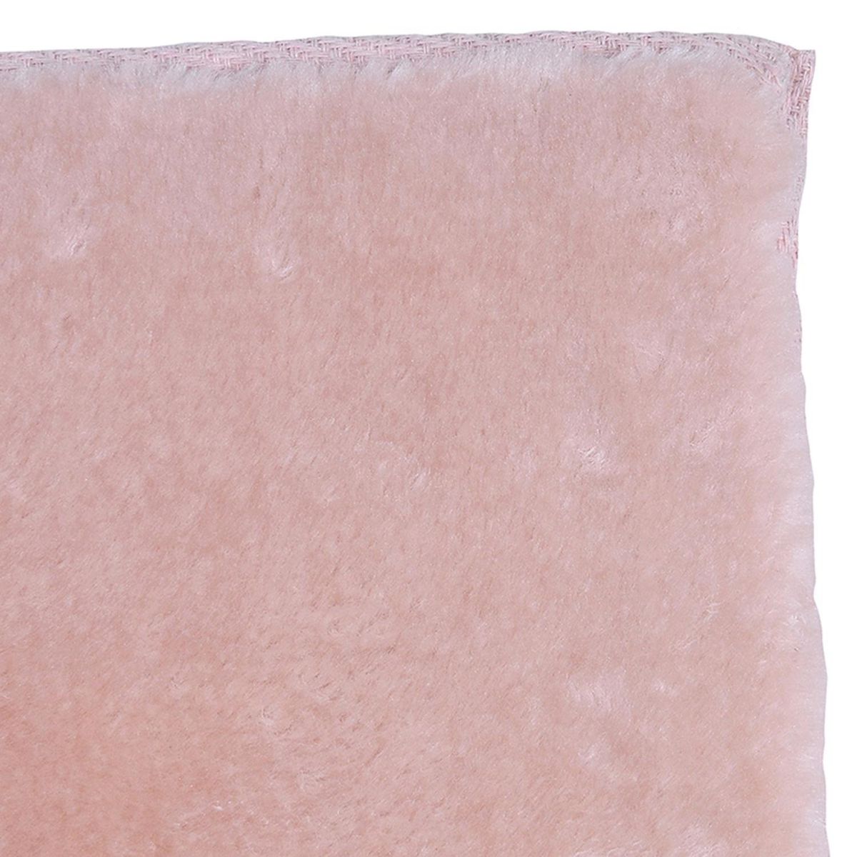 MASHINI - Alfombra poliéster yagan 150x220 cm rosado