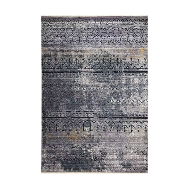 MASHINI - Alfombra frise Manhattan 3D varde 133x190 cm multicolor