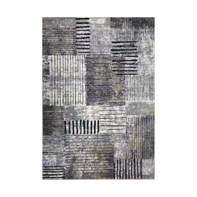 Alfombra frise Manhattan 3D ribe 60x100 cm multicolor.
