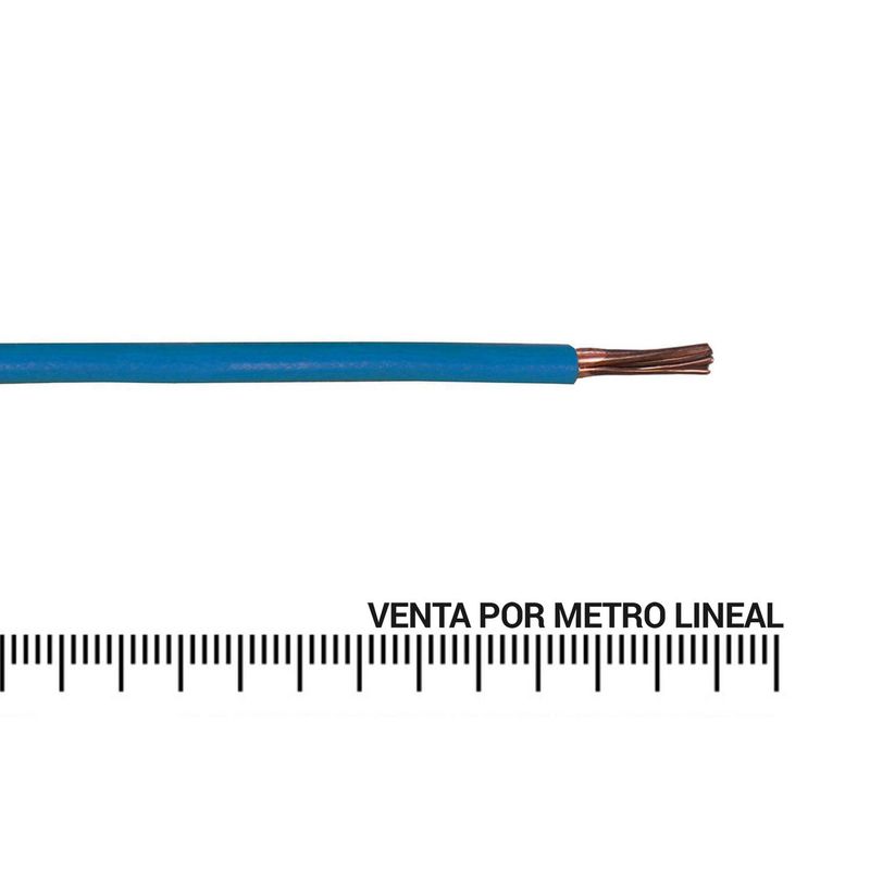 MADECO - Cable Eléctrico THHN 12 Awg Azul Metro Lineal