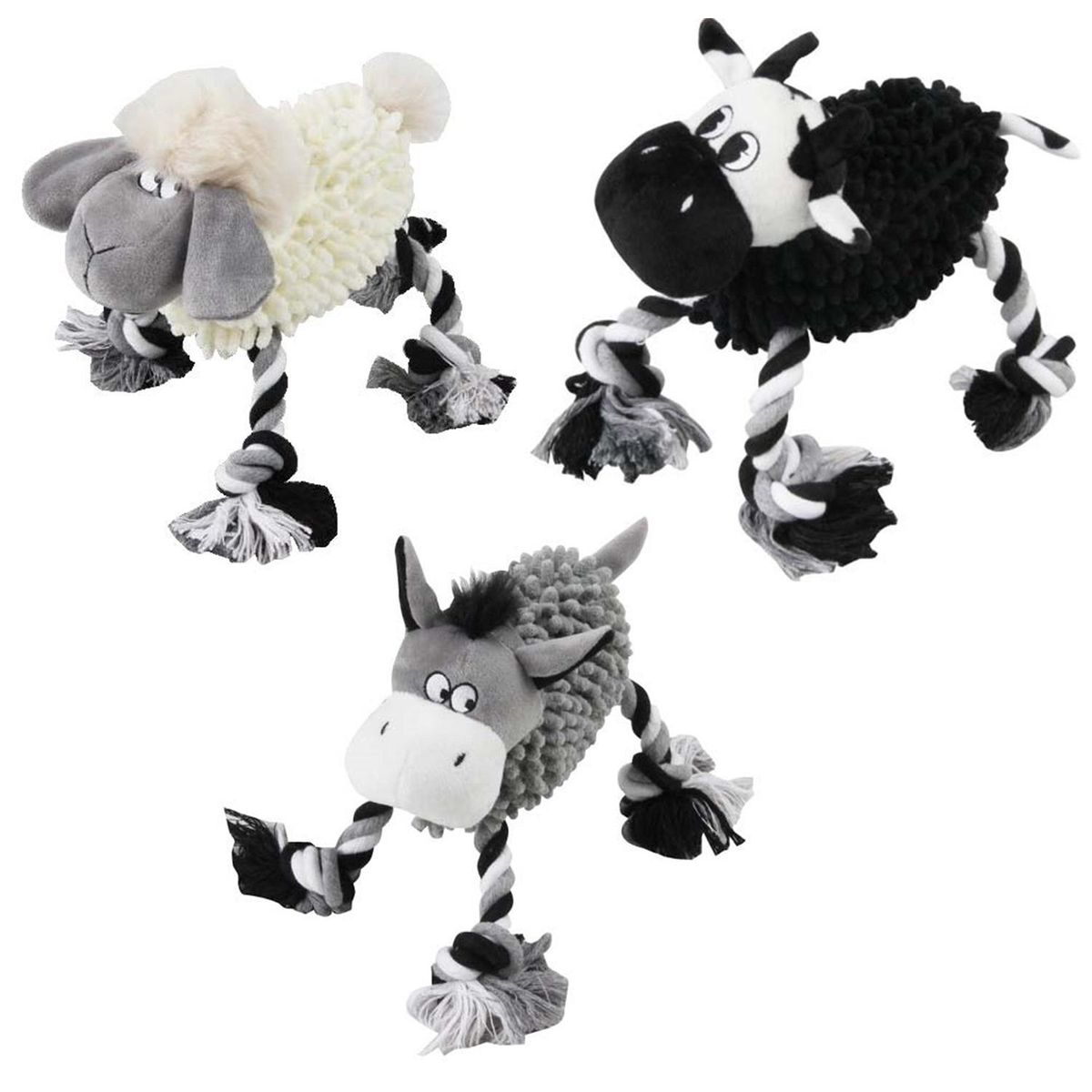 PAWISE - Juguete peluche granja