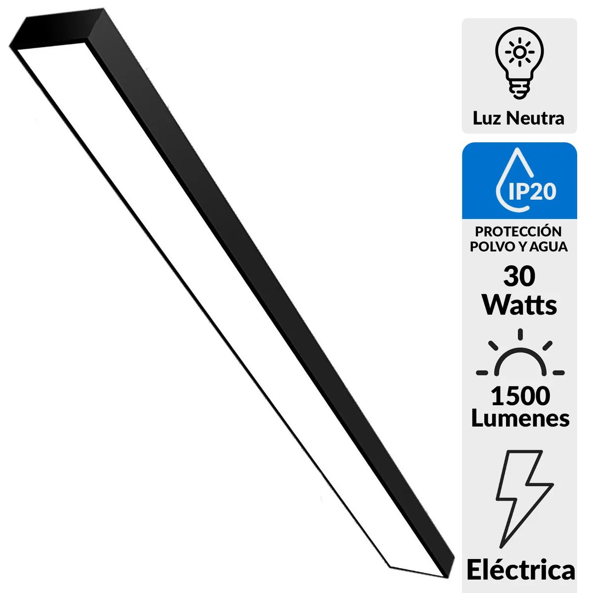 HALUX - Luz de Oficina 4000K Luz Neutra