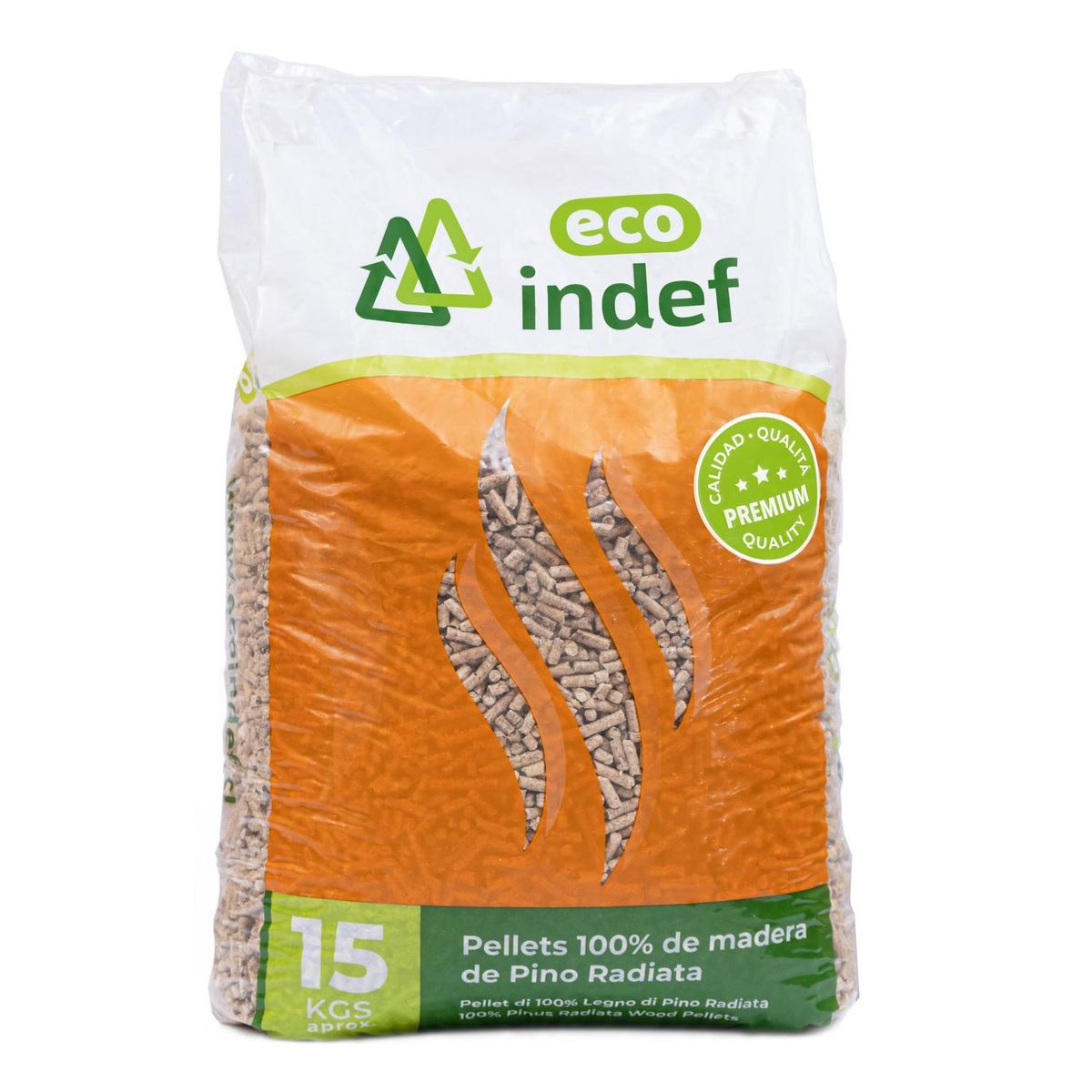ECO INDEF - Bolsa pellet 15 kilos