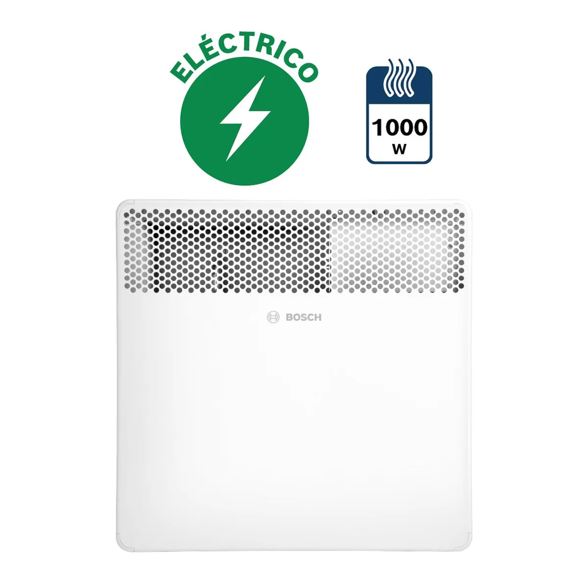 BOSCH - Convector Eléctrico 1000 W Convección HC4000-10 Blanco