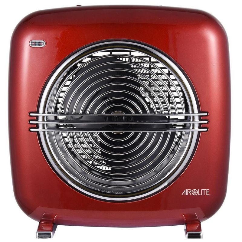 AIROLITE - Termoventilador Vintage Eléctrico 2000 W HT RETRO 2000R Rojo