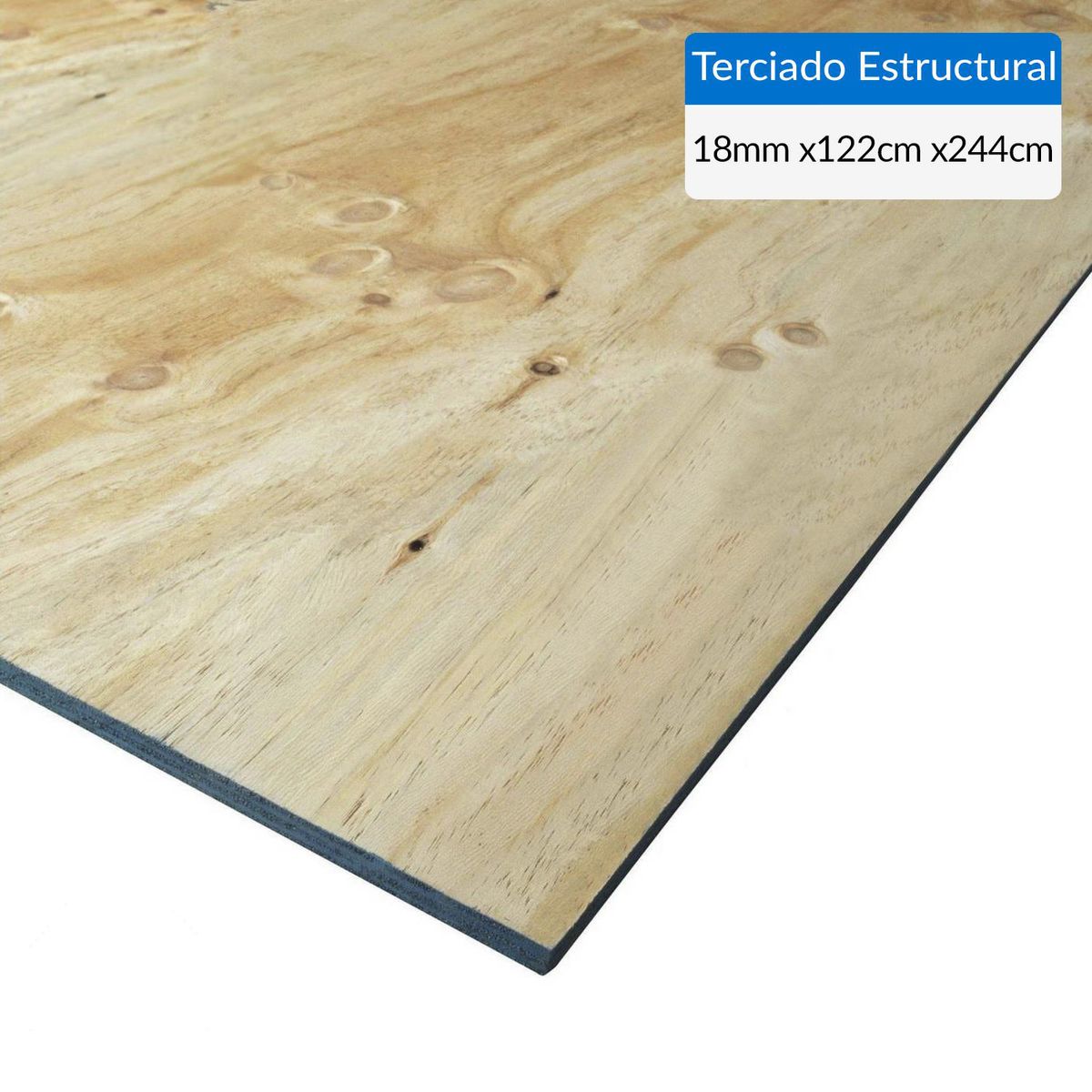 GENERICO - Terciado Estructural Pino 18 mm 122x244 cm