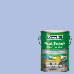 CERESITA - Esmalte al Agua Pieza y Fachada Satinado 1 galón(es) Azul Autumn Blue