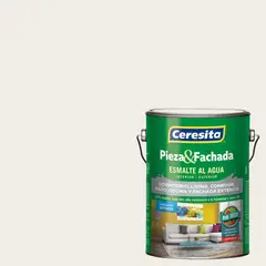 CERESITA - Esmalte al Agua Pieza y Fachada Satinado 1 galón(es) Blanco White Solitude