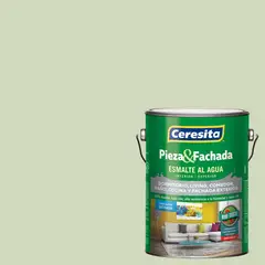 CERESITA - Esmalte al Agua Pieza y Fachada Satinado 1 galón(es) Gris Bermuda Grass