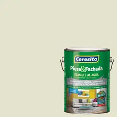 CERESITA - Esmalte al Agua Pieza y Fachada Satinado 1 galón(es) Gris Cut Hay