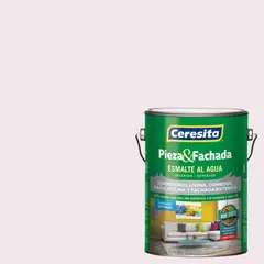 CERESITA - Esmalte al Agua Pieza y Fachada Satinado 1 galón(es) Blanco Pink Gown