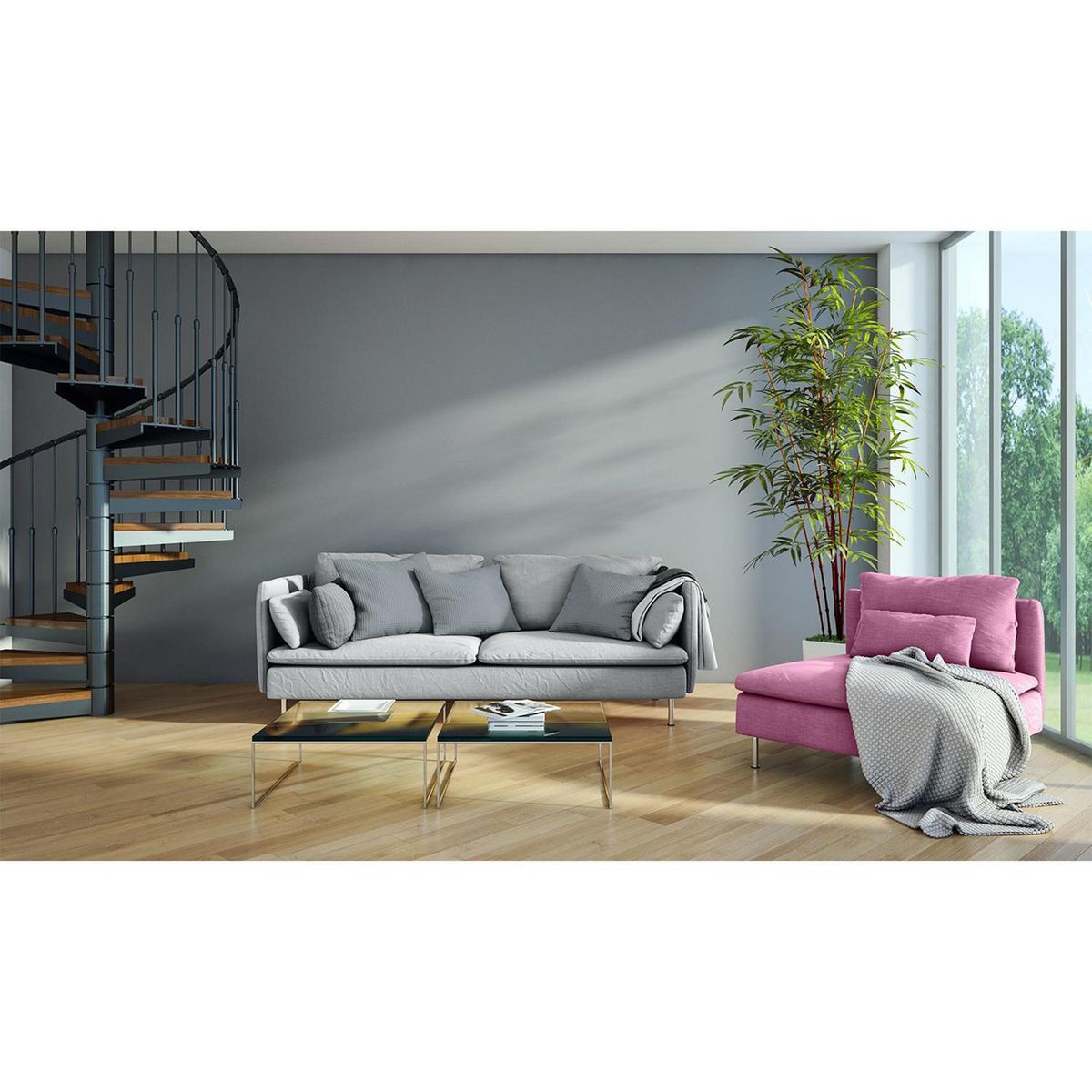 CERESITA - Esmalte al Agua Pieza y Fachada Satinado 1 galón(es) Gris Gray Dignity