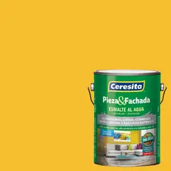 CERESITA - Esmalte al Agua Pieza y Fachada Satinado 1 galón(es) Amarillo Southern Phoenix