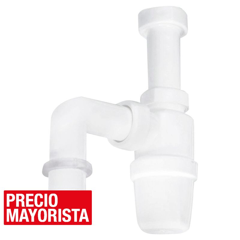 HOFFENS - Sifón PVC 1 1/4 pulgadas.