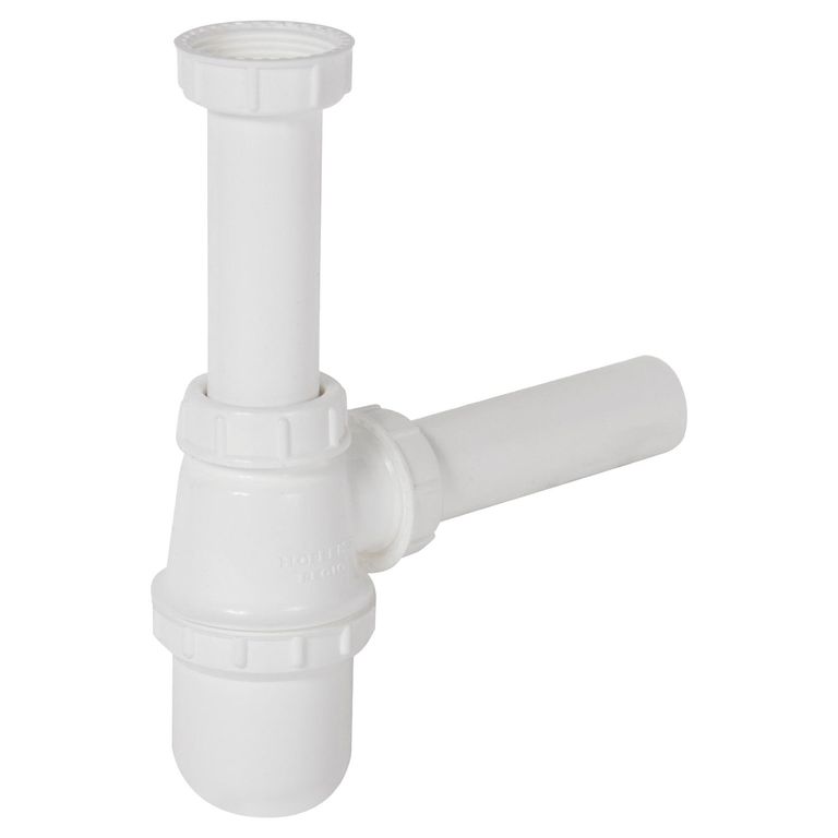 Sifón PVC 1 1/4 pulgadas.