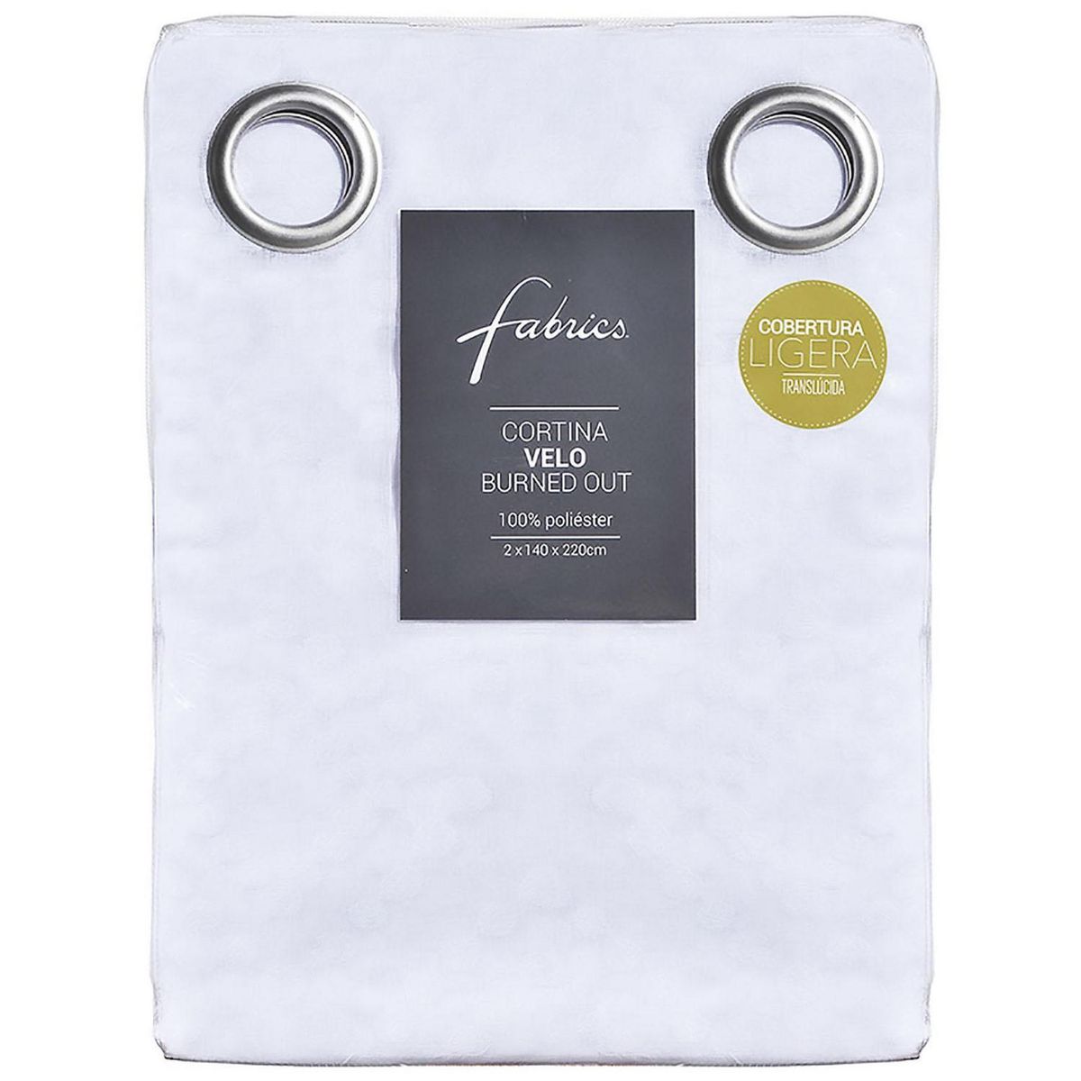 FABRICS - Cortina velo devore 140x220 cm blanco