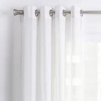 Cortina velo estampada 140x220 cm blanco