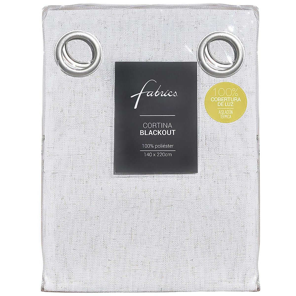 FABRICS - Cortina blackout 140x220 cm textura crudo