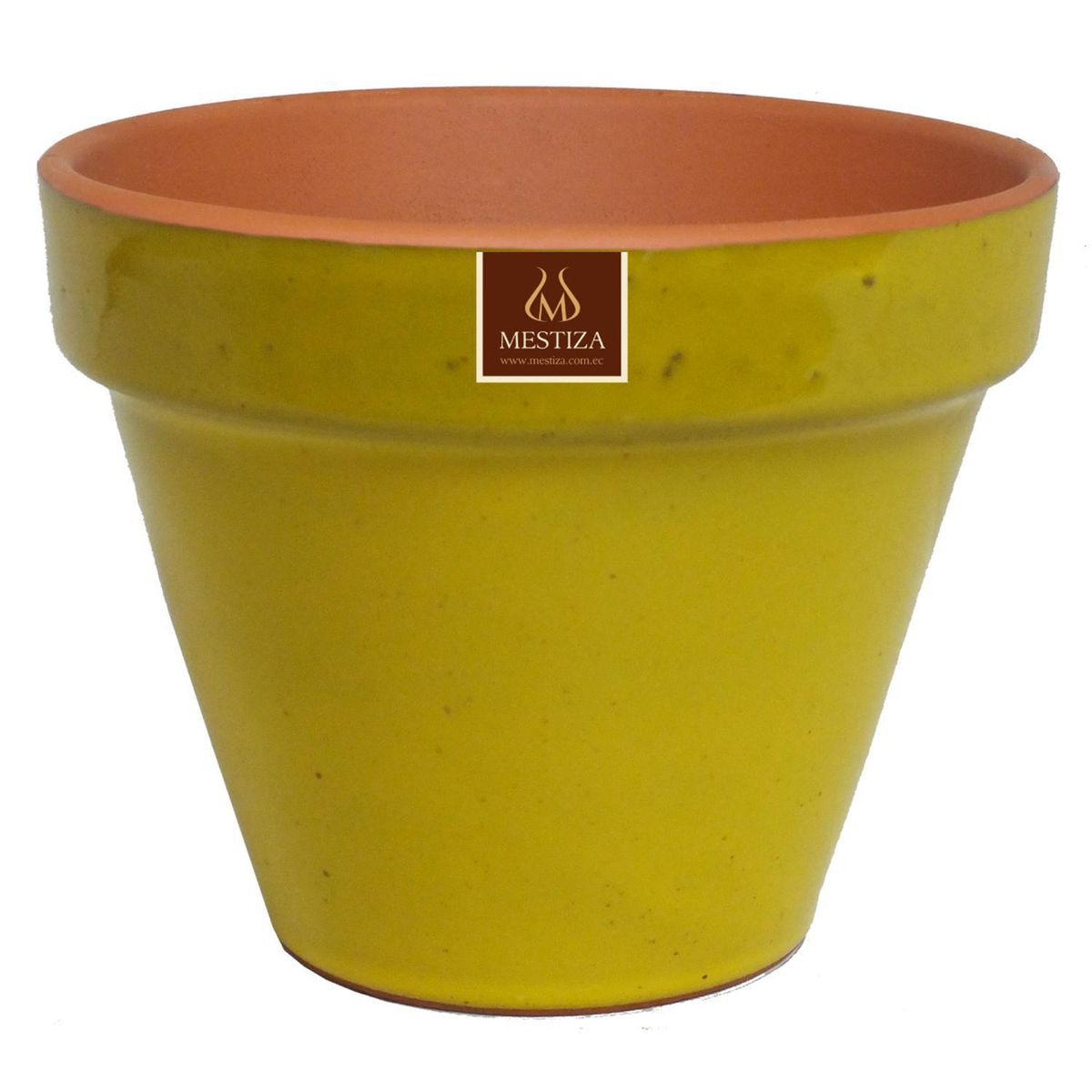 MESTIZA - Macetero Kony de Arcilla 30x28 cm Full Dijon