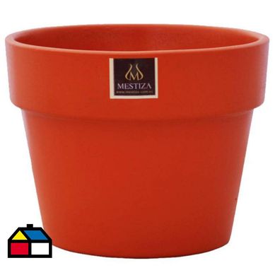 Macetero Greta Cermica 15x12cm tomate