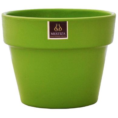 Macetero Greta Cermica 18x14cm verde-apio