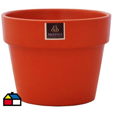 Macetero Greta Cermica 18x14cm tomate