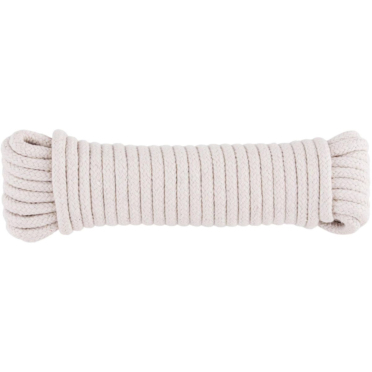 FIXSER - Cuerda Algodón Trenzado 2.5 mm 30 m Blanco