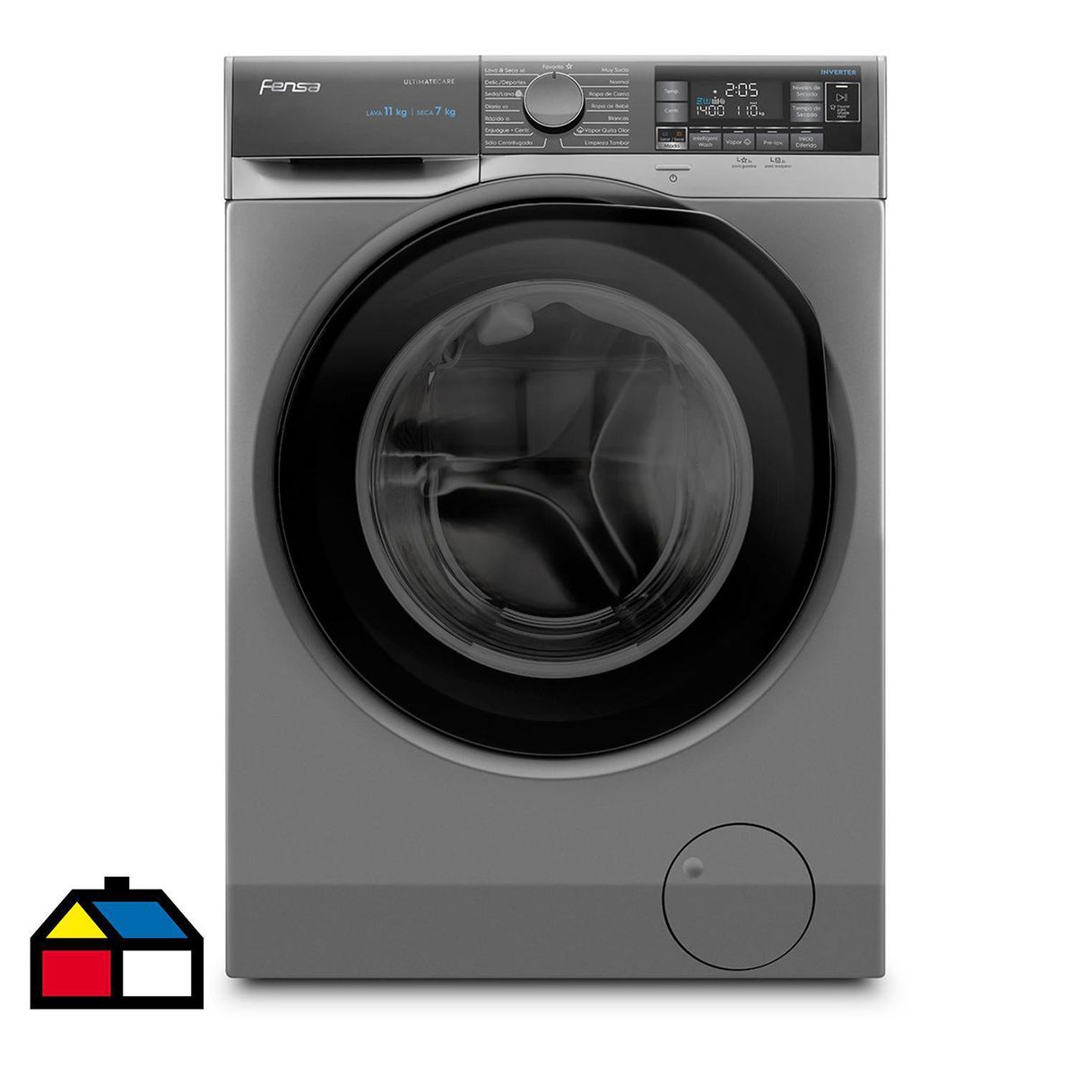 FENSA - Lavadora Secadora 11/7 kg Silver Ultimate Care 11WD