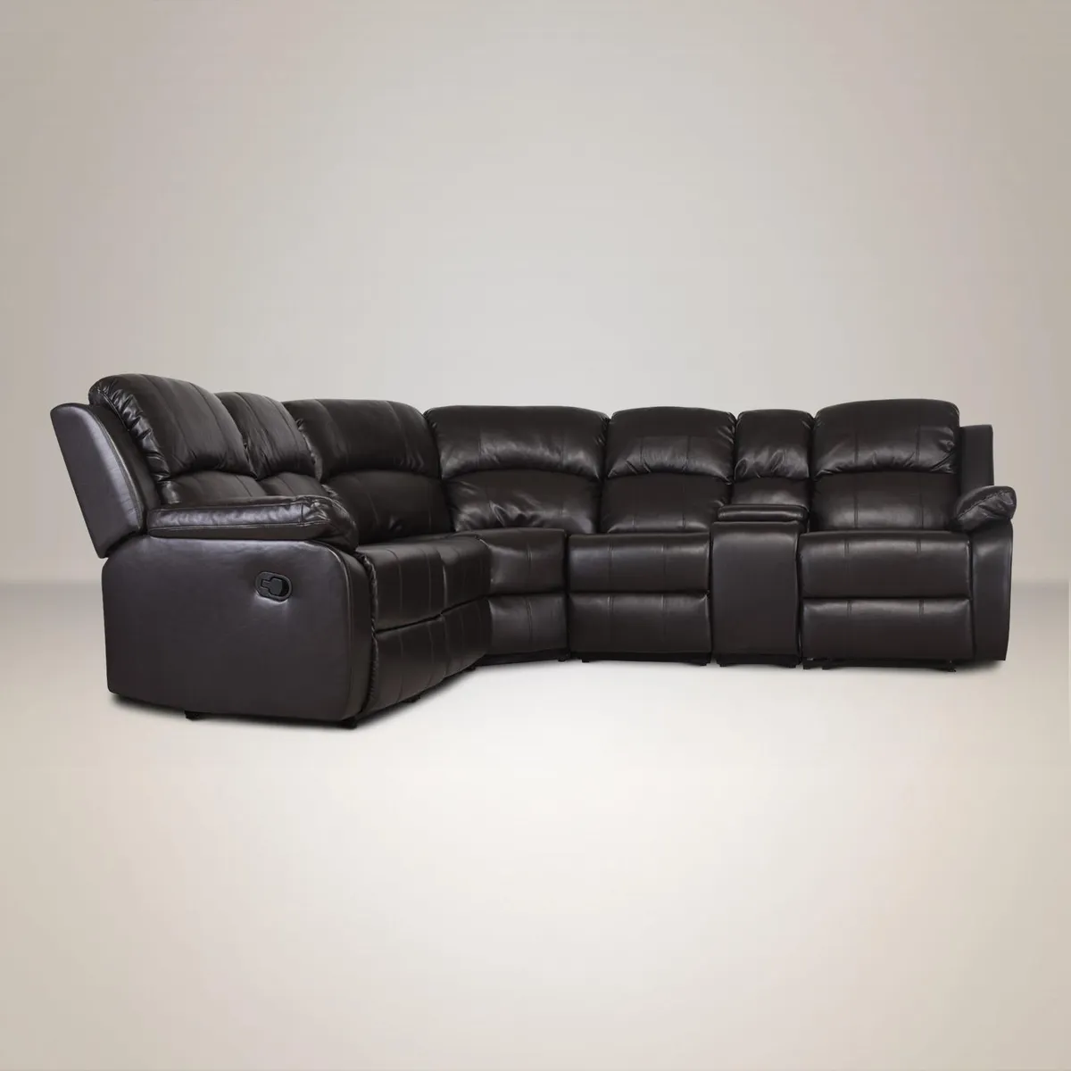 CIC - Sofá Seccional 5 cuerpos ANDALUCIA 205x102x92 cm Chocolate