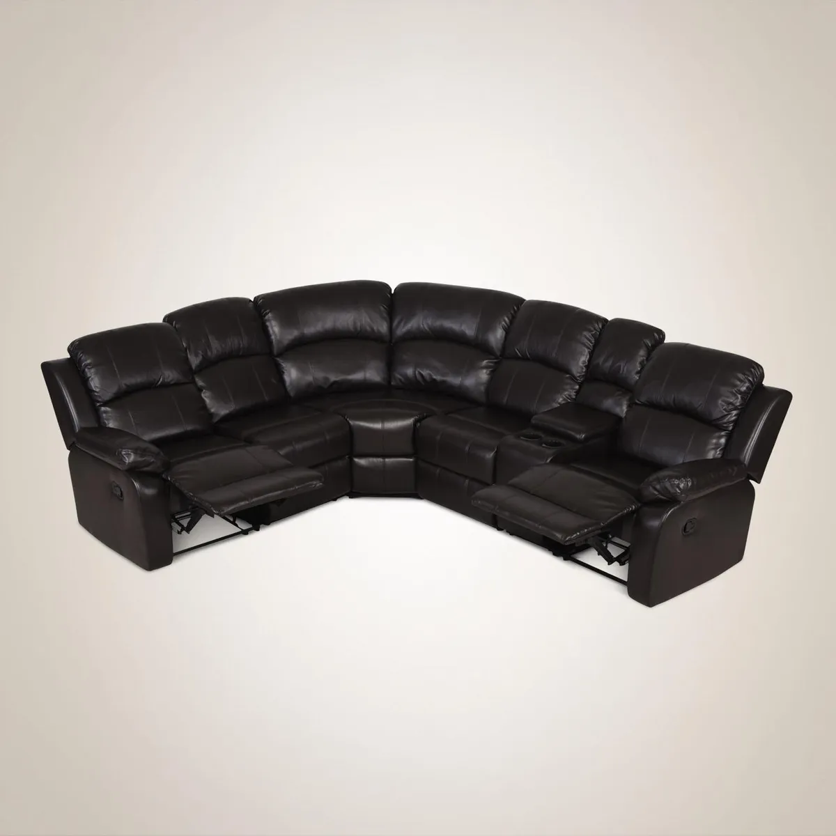 CIC - Sofá Seccional 5 cuerpos ANDALUCIA 205x102x92 cm Chocolate