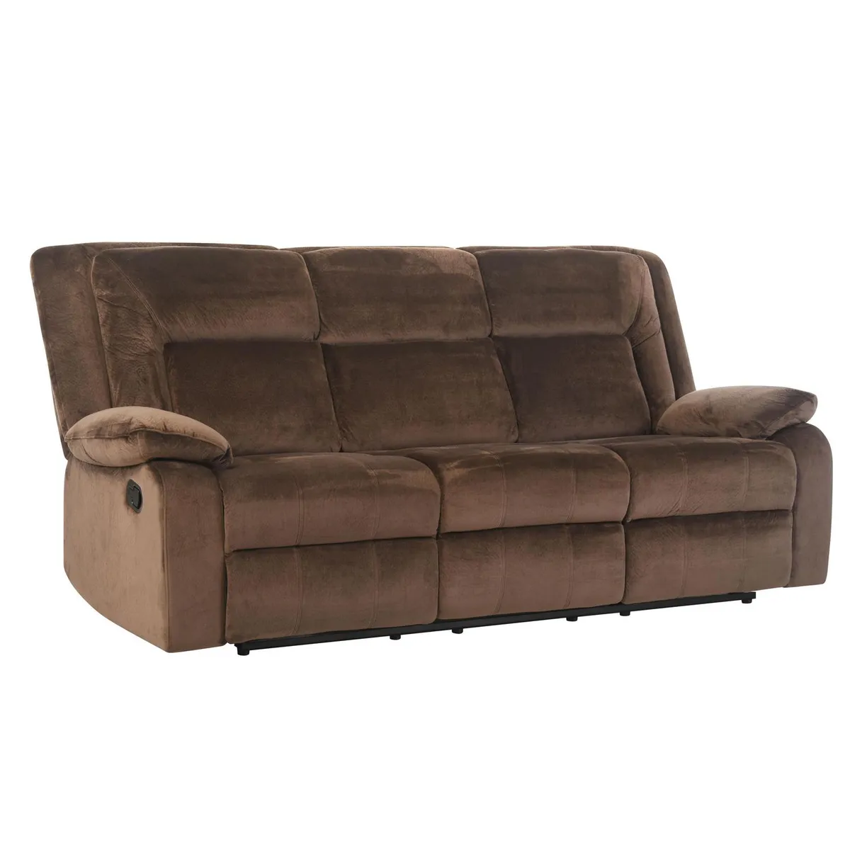 CIC - Sofá Reclinable 3 cuerpos AMBERES 215x99x103 cm Café