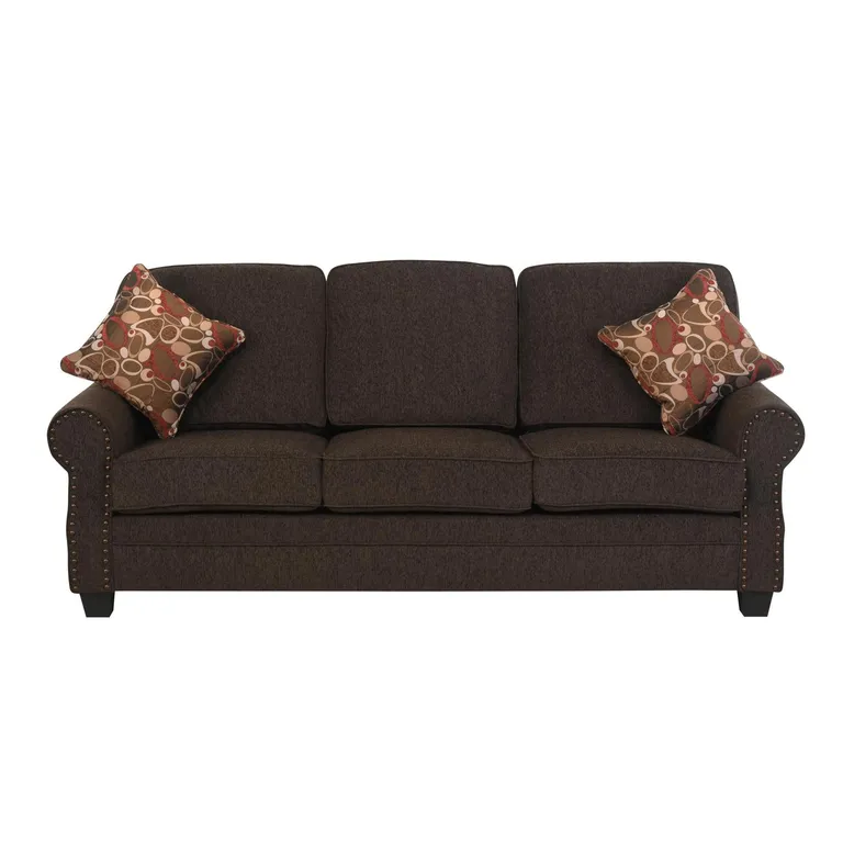 CIC Sofá 3 cuerpos FLORIDA 226x98x93 cm Café