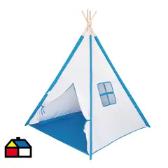 GAME POWER - Tienda Carpa Teepe 120x150x120 cm Blanco/azul