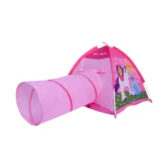 GAME POWER - Tienda + Tunel Infantil 112x94x170 cm Rosa