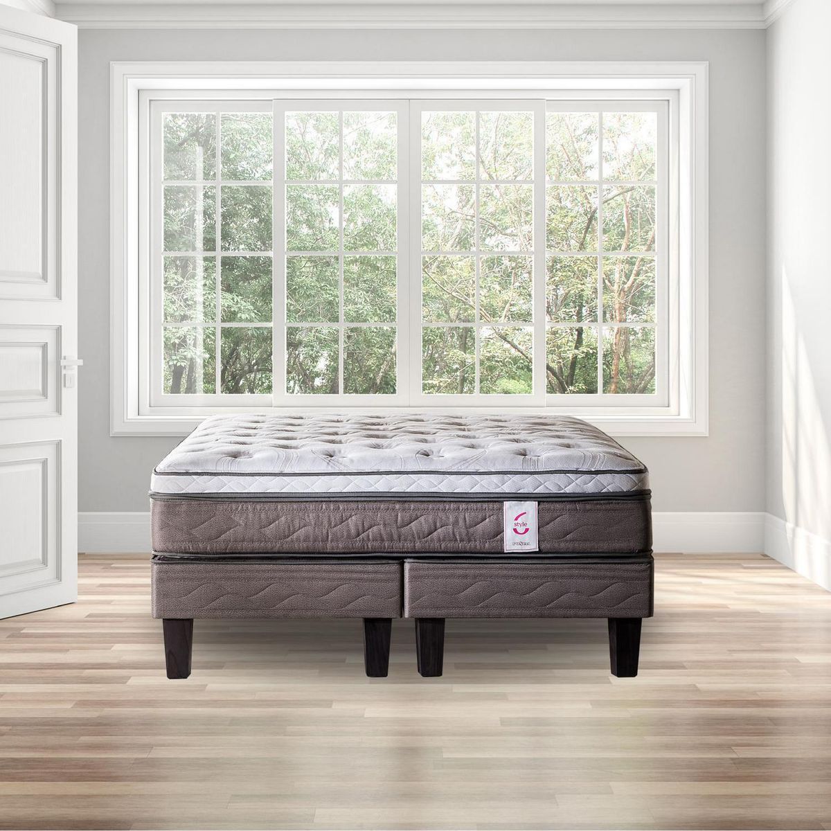 ROSEN - Cama 2 Plazas Europea New Style 6 + Respaldo