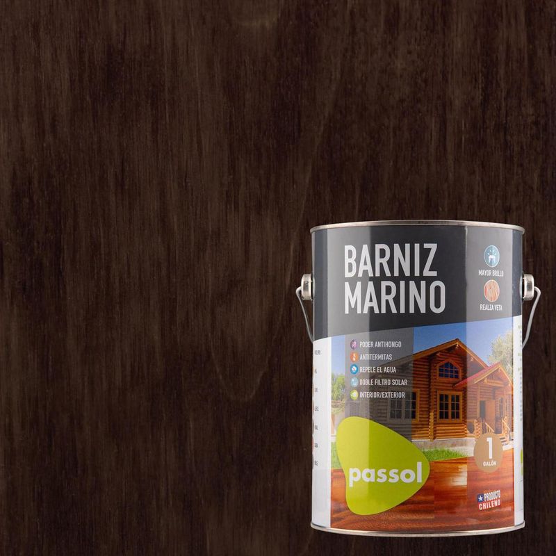 QUIMICA PASSOL - Barniz marino Brillante 3.7 kg Roble