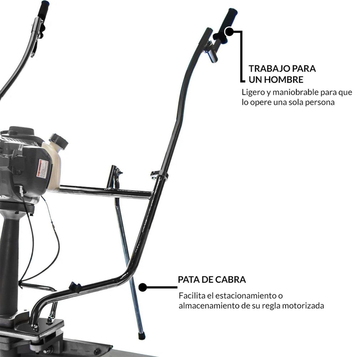 VAN BEEK - Regla Alisadora De Concreto 10' Tvb 10-E Con Motor