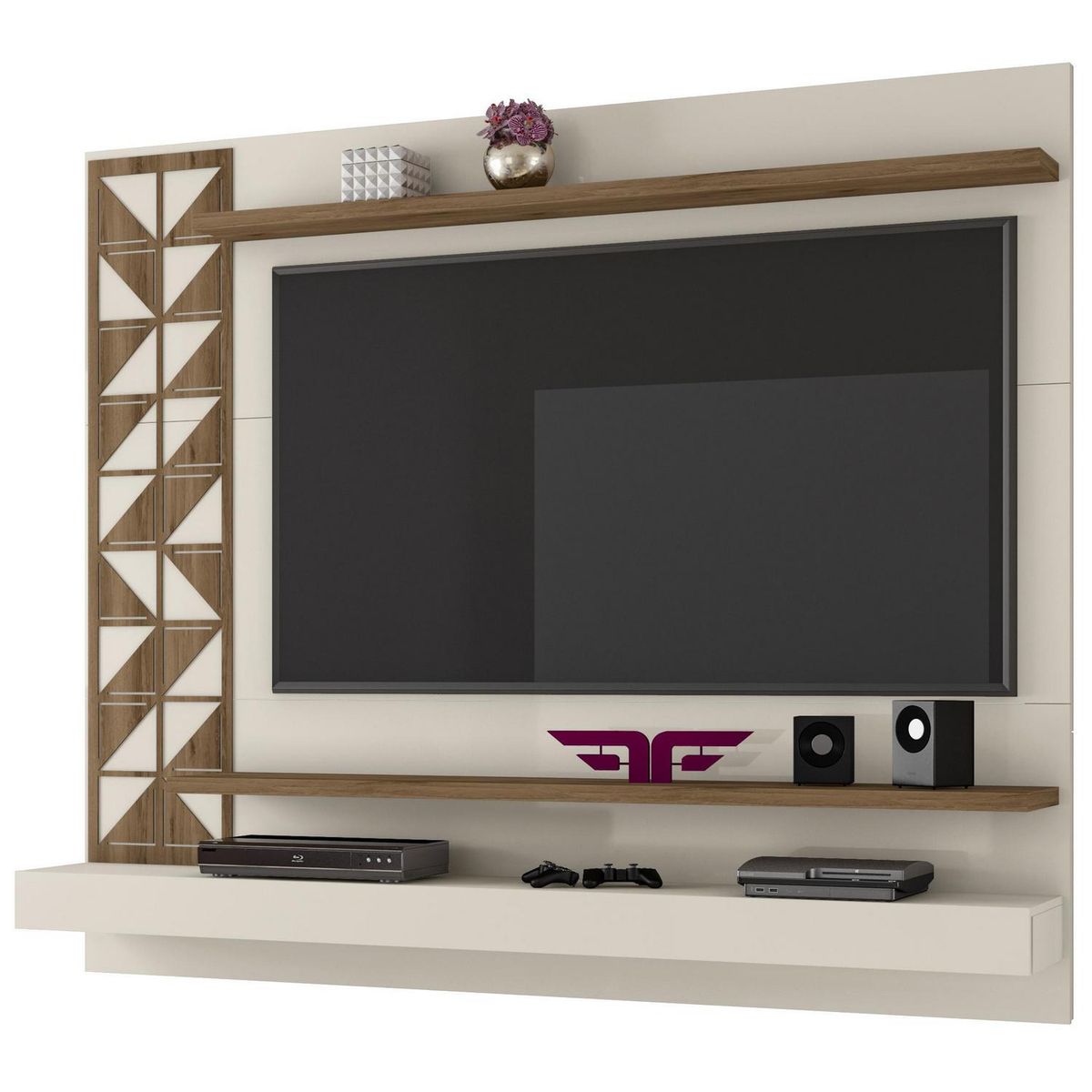 EXIT - Panel TV 60" 160x135x26 cm blanco/canela
