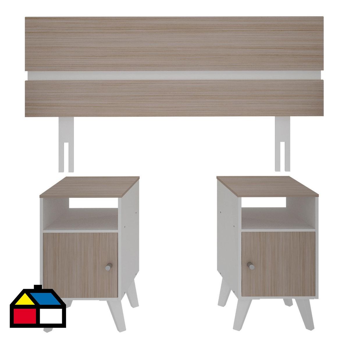 SILCOSIL - Kit respaldo 2 plazas + 2 veladores